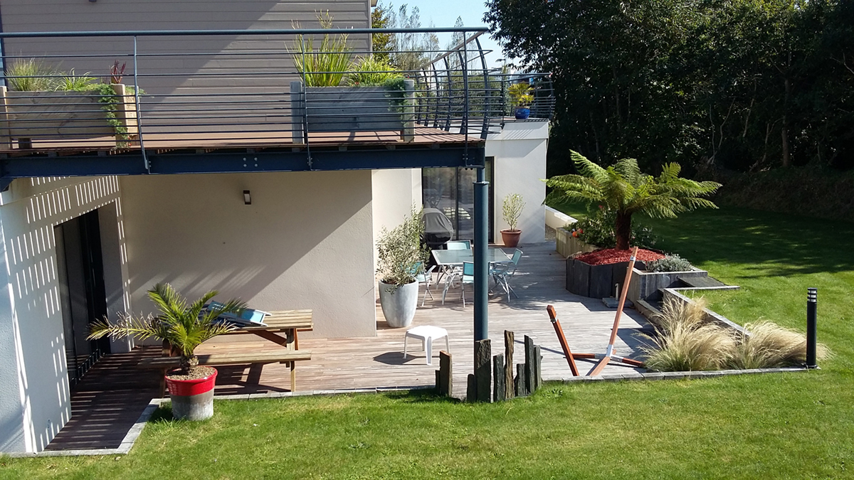 Aménagement terrasse en Finistère nord