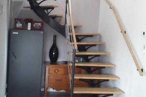 Escalier 1/4 tournant acier et bois Le relecq Kerhuon 